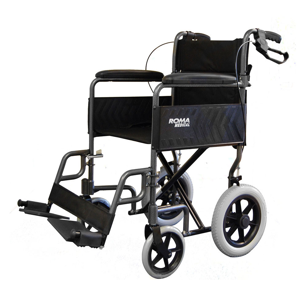 1235: Lightweight Car Transit Wheelchair - Blue