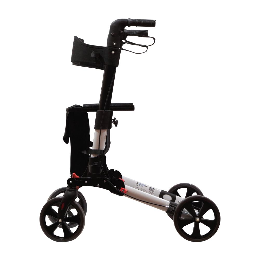 Aidapt Deluxe Fold Flat Rollator - Side view