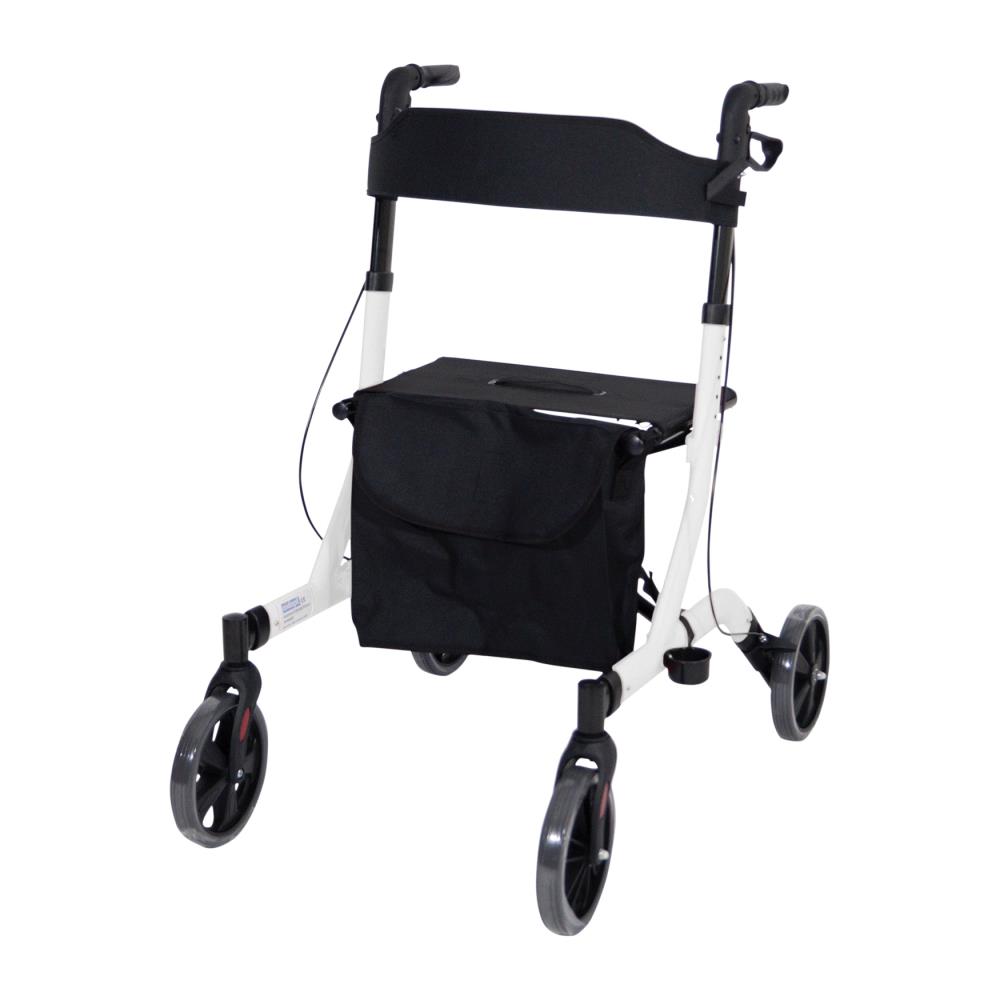 Aidapt Deluxe Ultra Lightweight Folding 4 Wheeled Rollator - Lightweight folding rollator