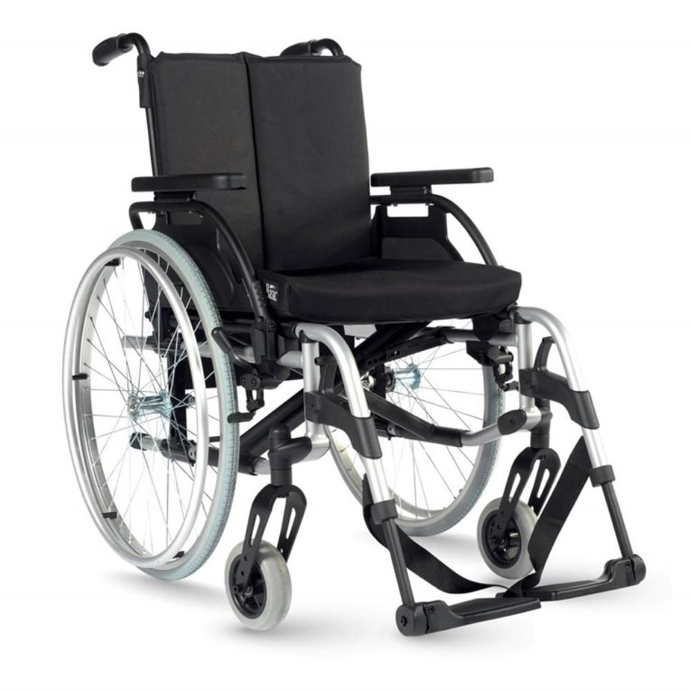 Breezy RubiX² Folding Wheelchair - Heavy Duty Manual Wheelchair.