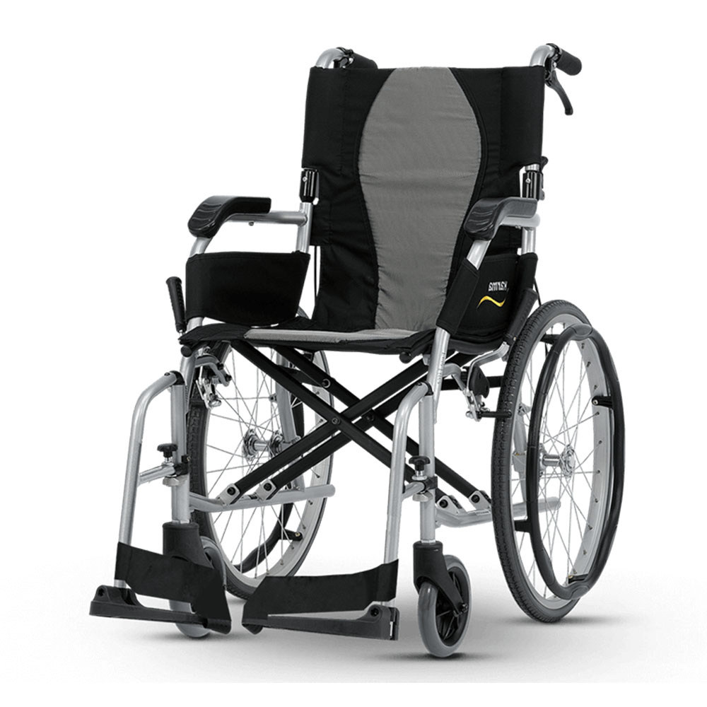 Karma Ergo Lite 2 - Transit Wheelchair Silver Pearl
