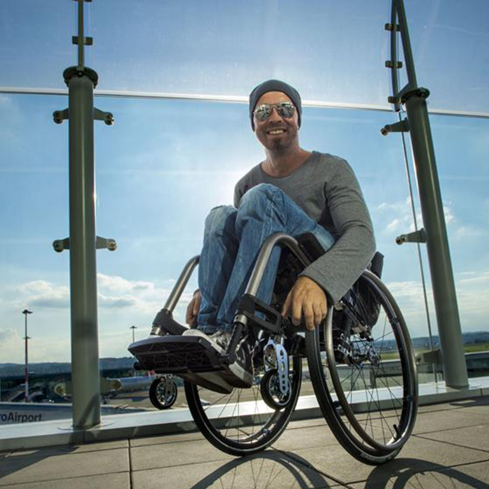 Kuschall Champion Folding Rigid Wheelchair - Lifestyle