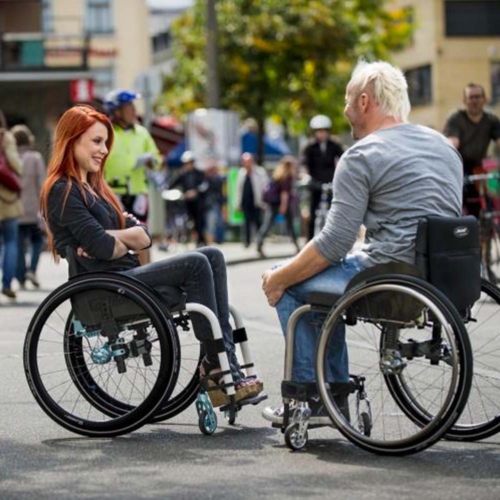 Kuschall Champion Folding Rigid Wheelchair - Lifestyle photo