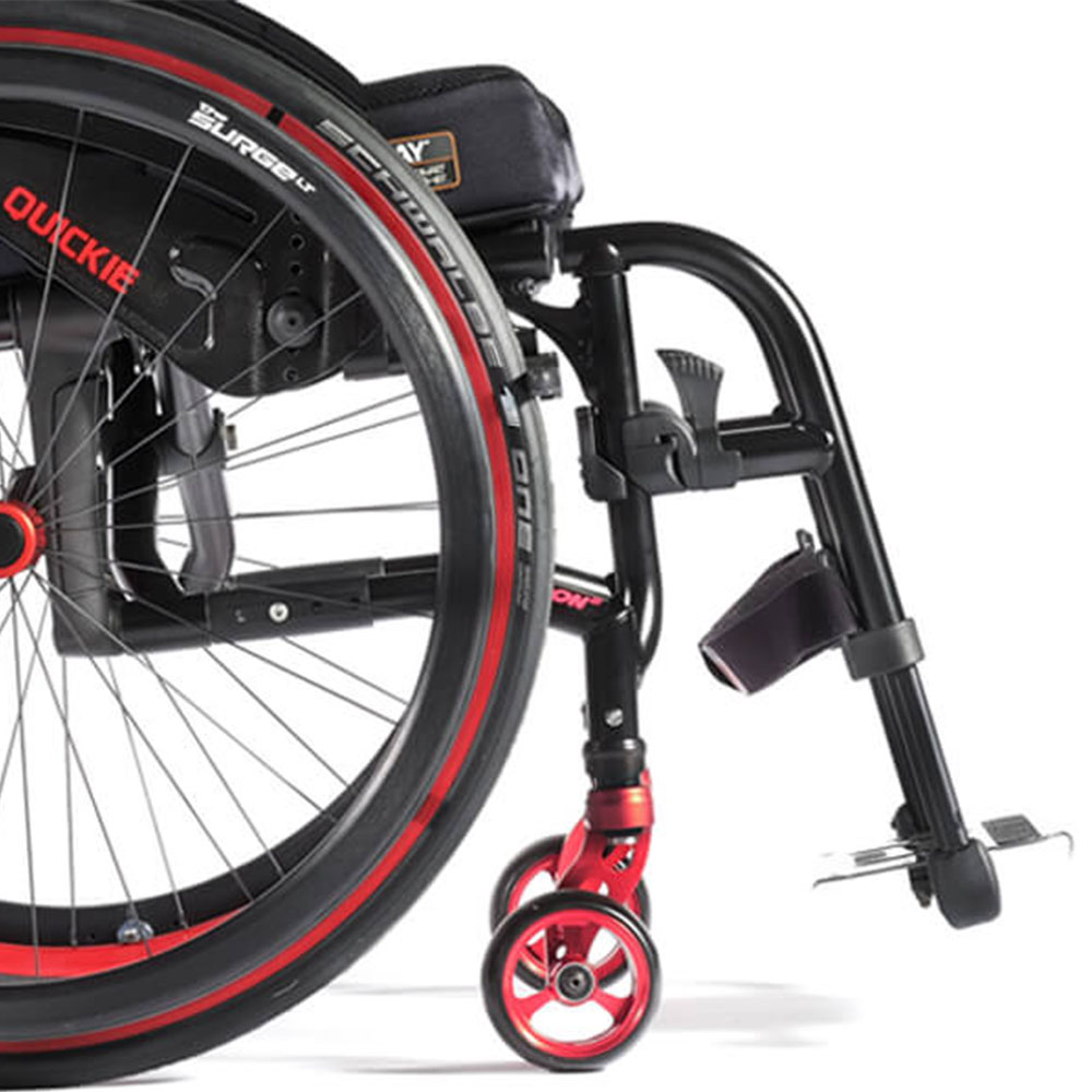 Quickie Neon² Folding Wheelchair - Side View