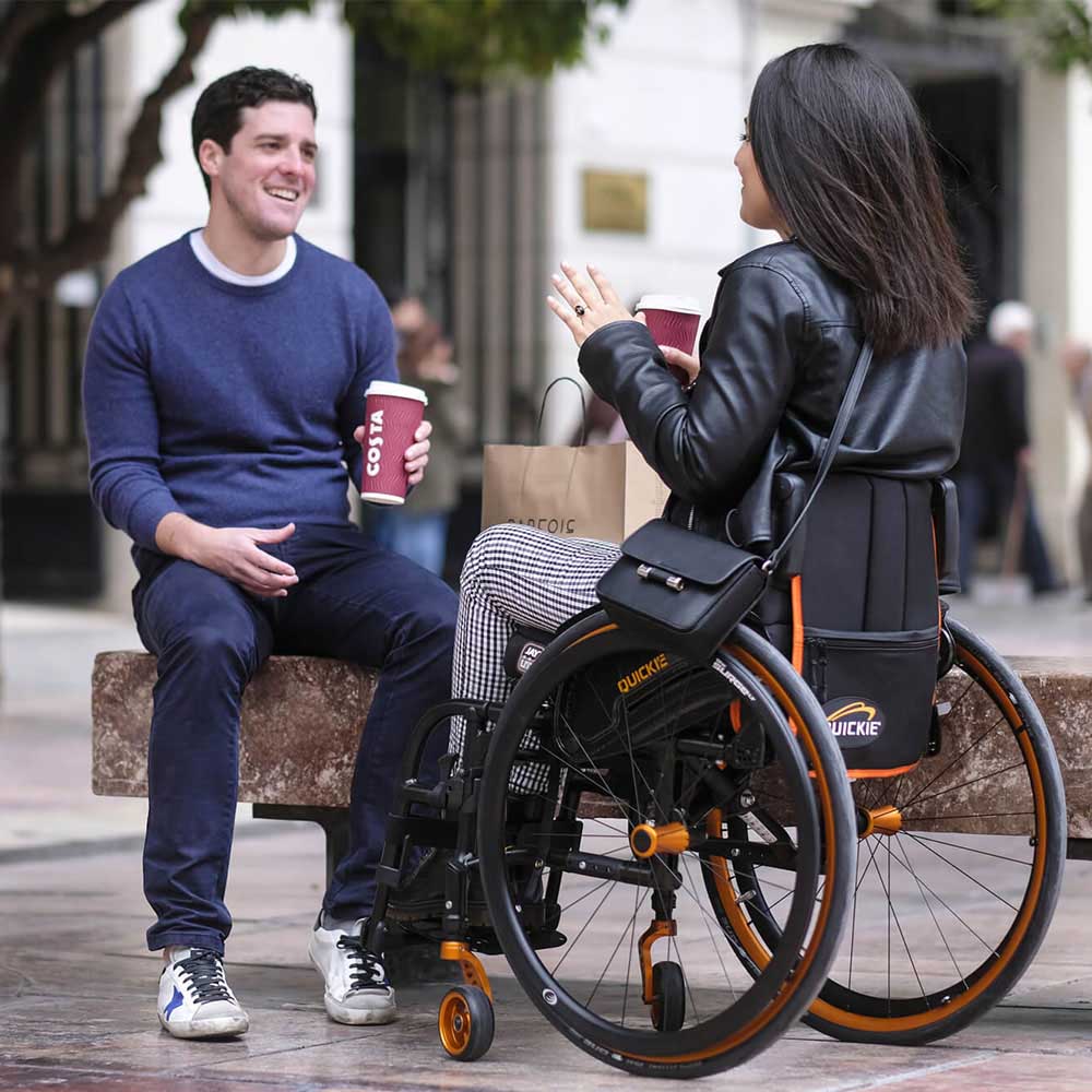 Quickie Neon² Folding Wheelchair - Lifestyle 1