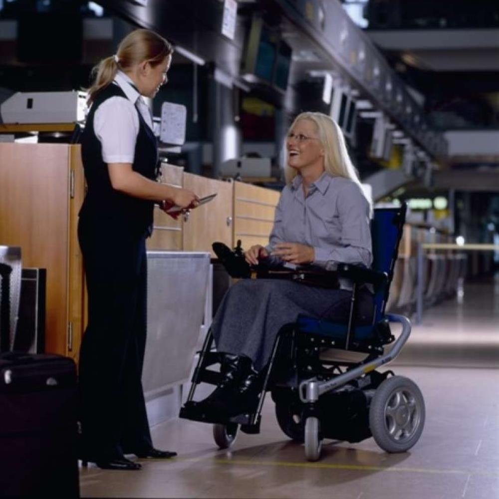 OttoBock A200 Power wheelchair - Lifestyle photo.