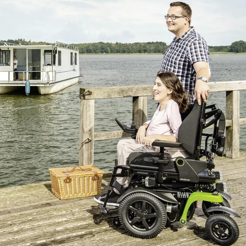 Ottobock Juvo B5 / B6 Power Wheelchair - On a jetty