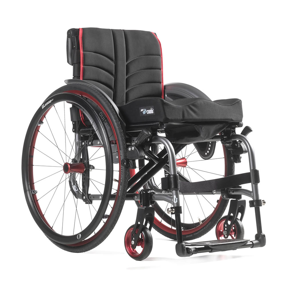 Quickie Life F Folding Wheelchair - Back View