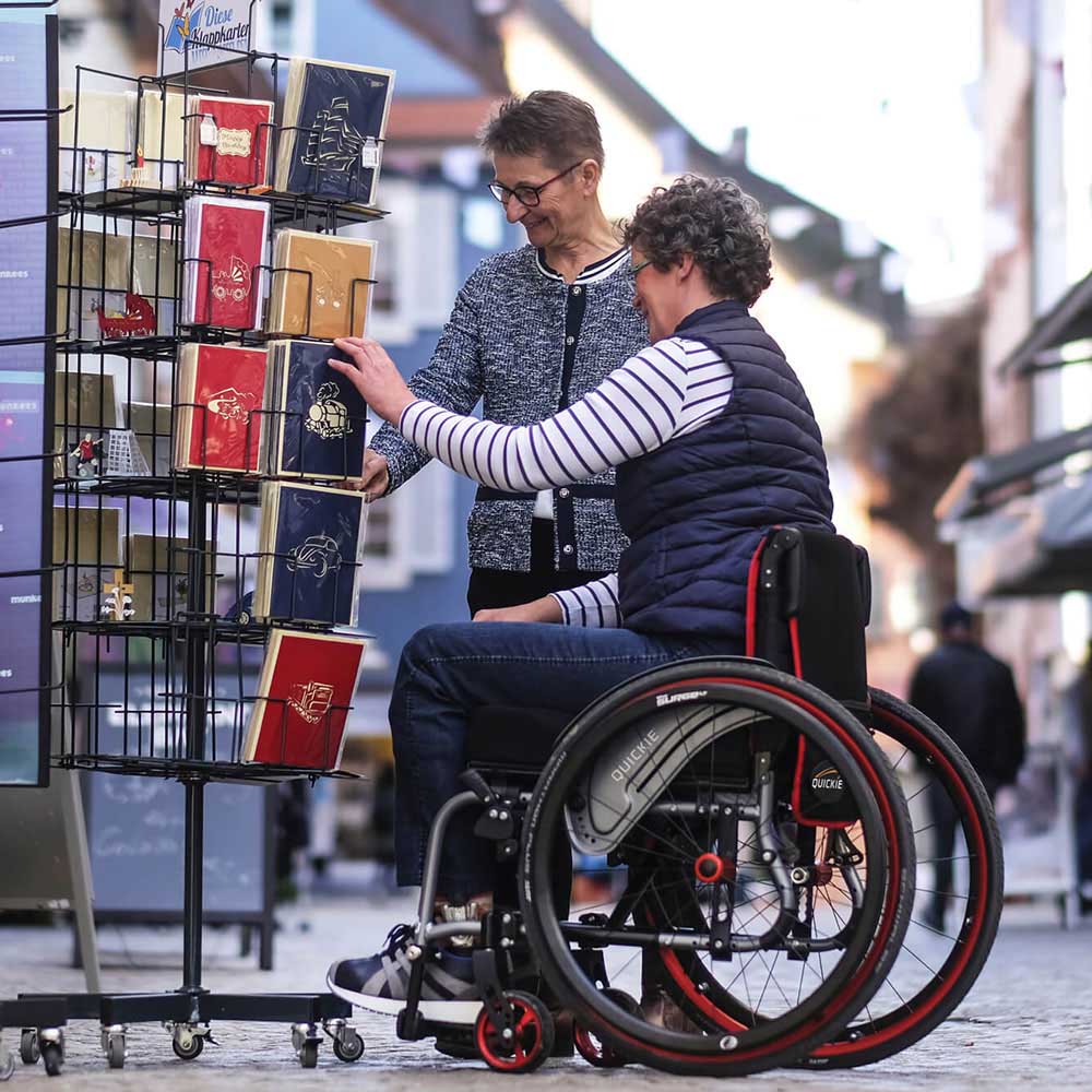 Quickie Life F Folding Wheelchair - Lifestyle 3