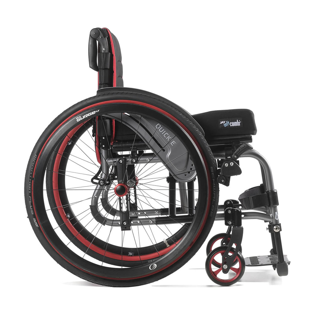 Quickie Life F Folding Wheelchair - Side View