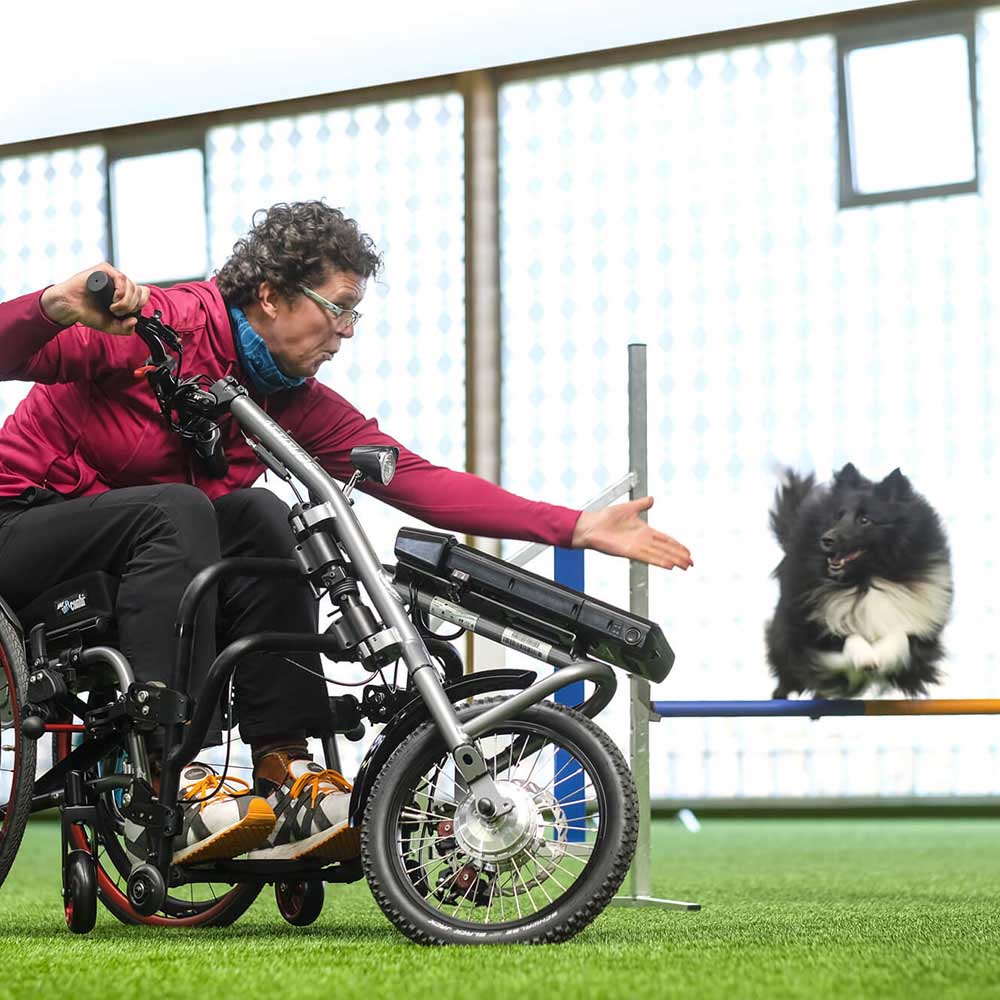Quickie Life F Folding Wheelchair - Lifestyle 3