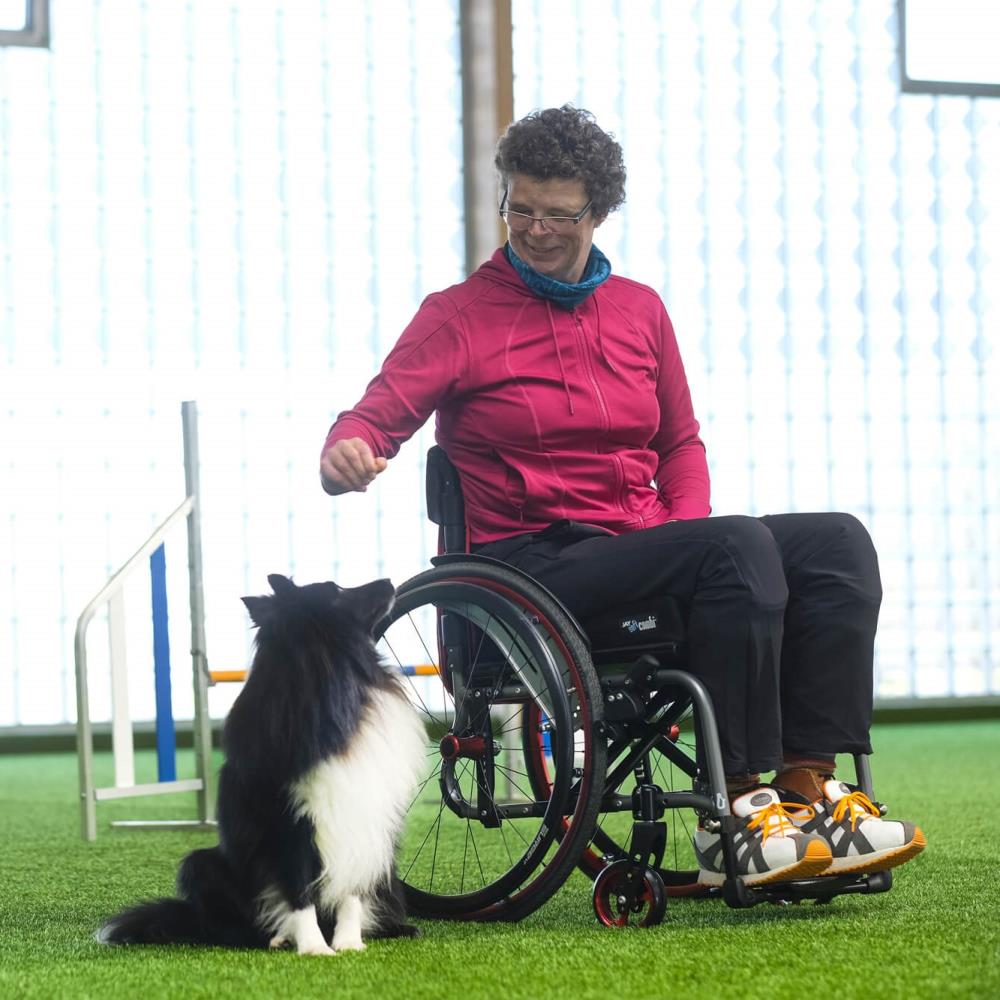Quickie Life F Folding Wheelchair - Lifestyle 2