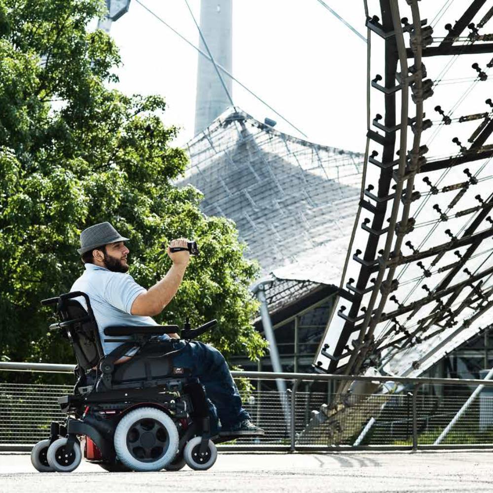 Quickie Salsa M² Powered Wheelchair - Outdoor use