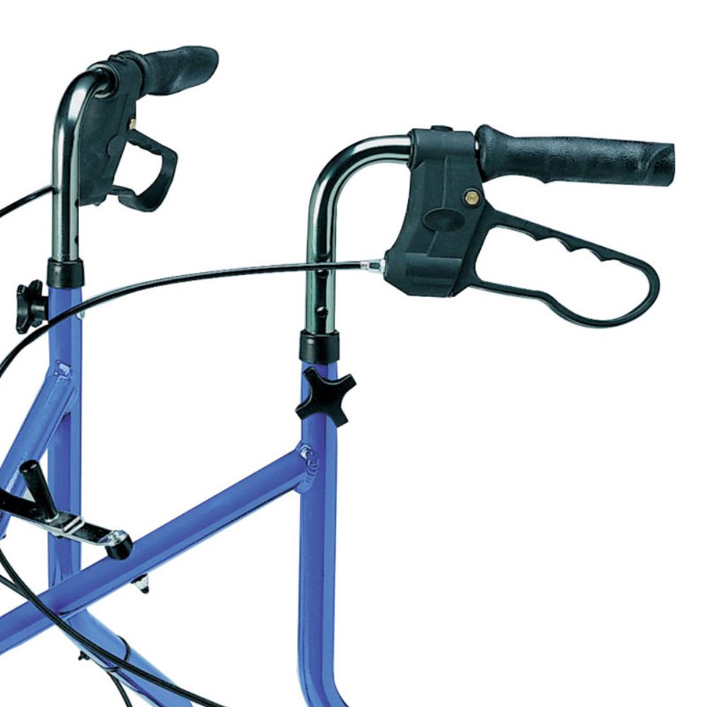 Roma Lightweight Tri-Wheel Walker with Loop Brakes - Loop brakes