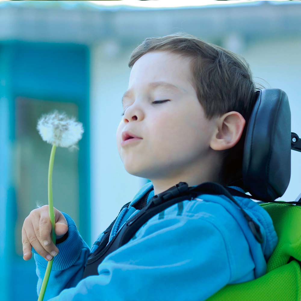 Zippie RS Tilt In Space Wheelchair - Lifestyle photo