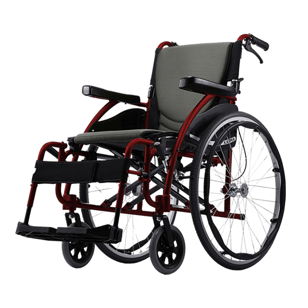 Karma S-Ergo 115 - Transit Wheelchair Red