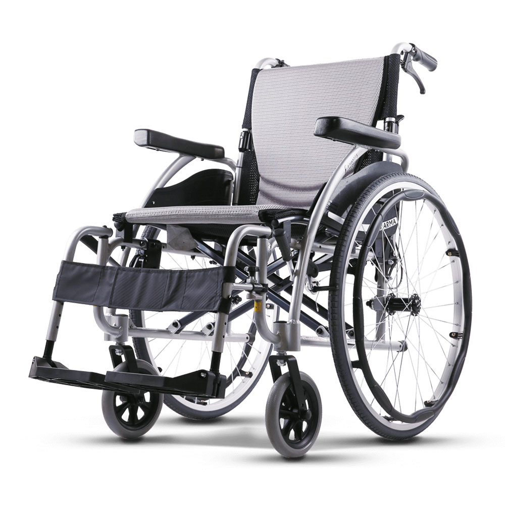 Karma S-Ergo 115 - Transit Wheelchair Silver